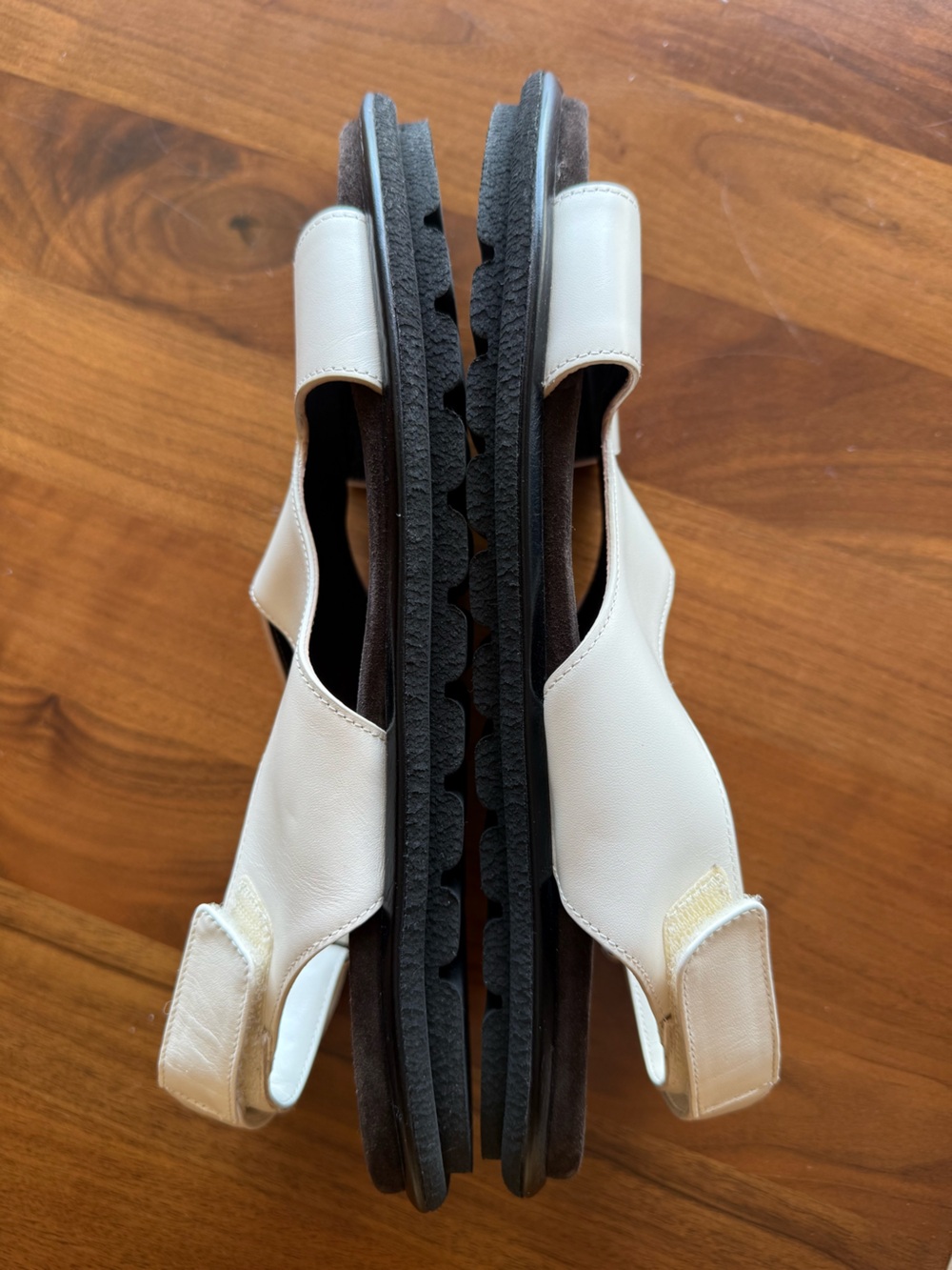 Emme Parsons White Leather Sandals Sz 42/11 - Picture 5 of 5
